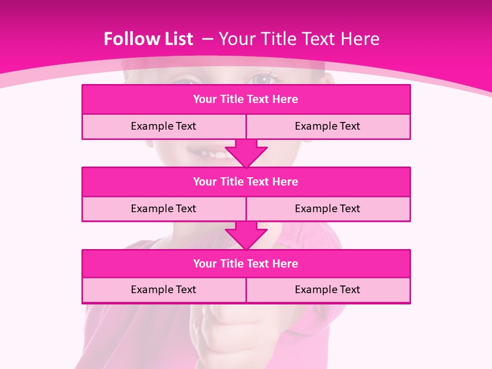 Expression Kid Blond PowerPoint Template