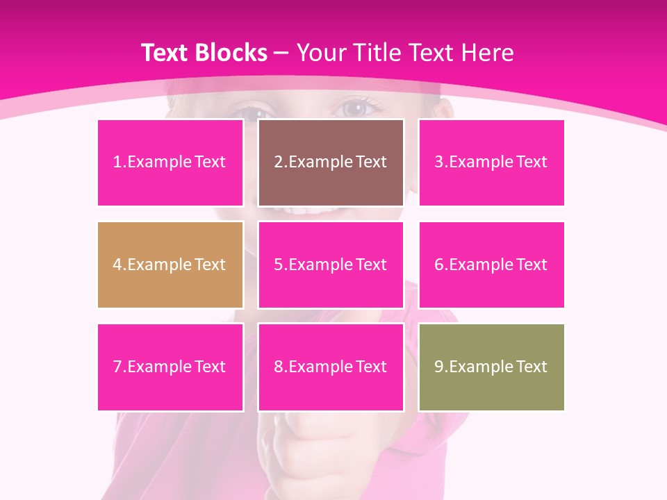 Expression Kid Blond PowerPoint Template