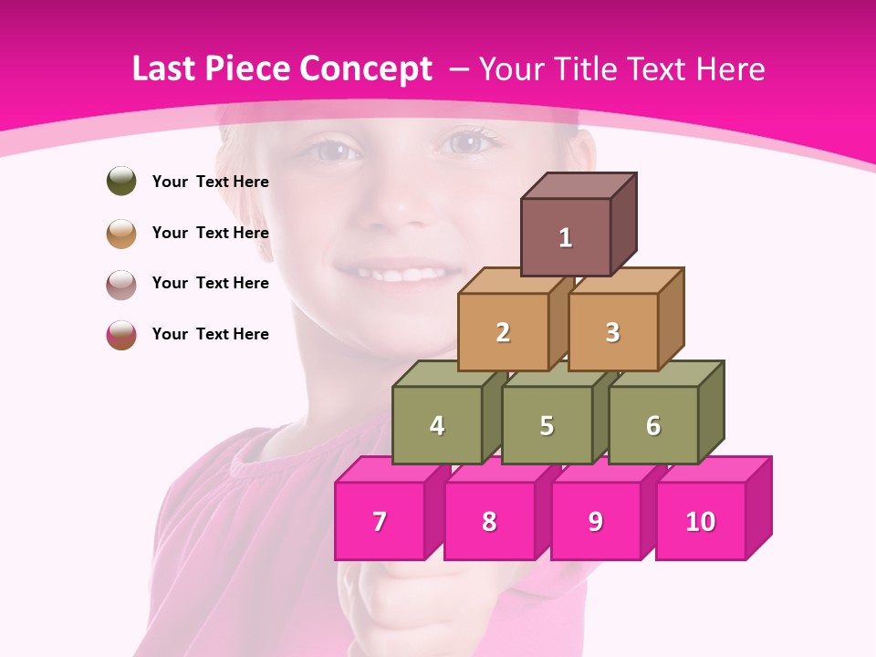 Expression Kid Blond PowerPoint Template