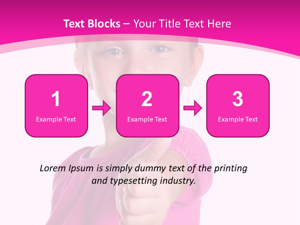 Expression Kid Blond PowerPoint Template