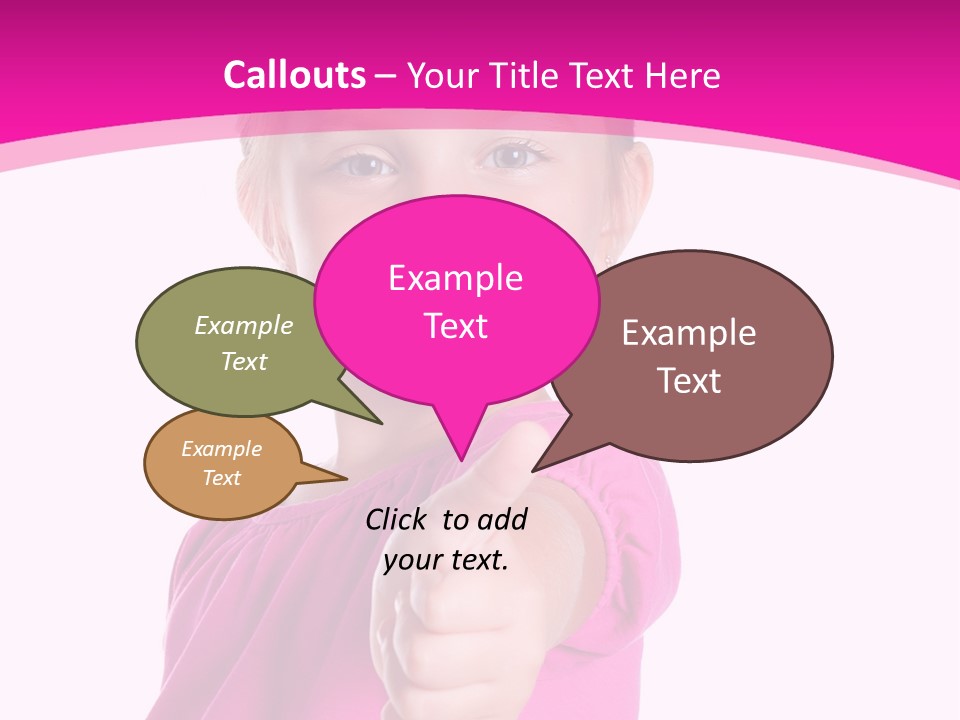 Expression Kid Blond PowerPoint Template