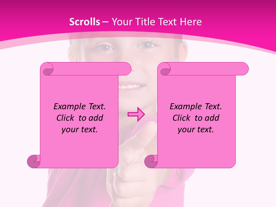 Expression Kid Blond PowerPoint Template