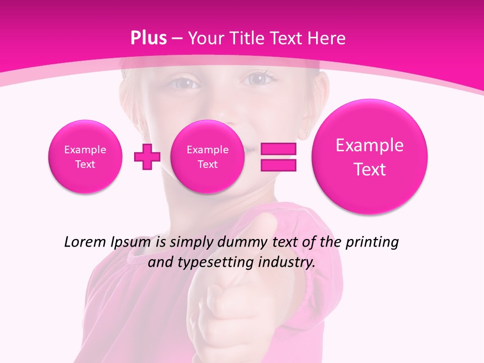 Expression Kid Blond PowerPoint Template