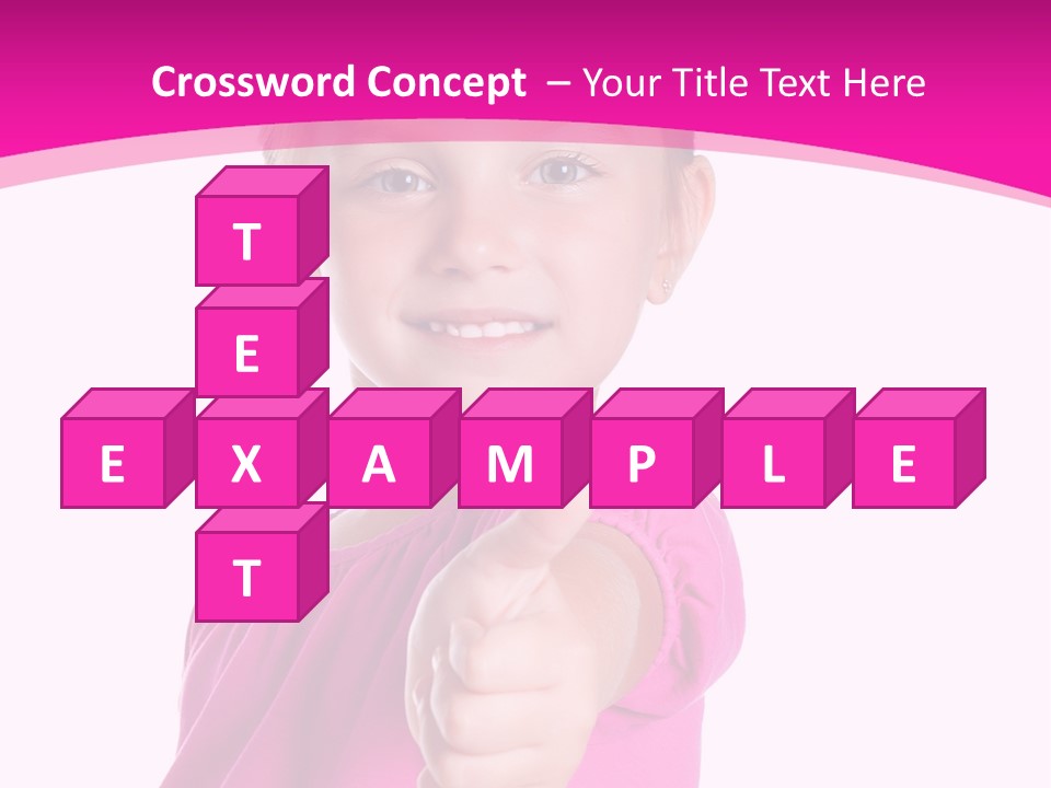 Expression Kid Blond PowerPoint Template