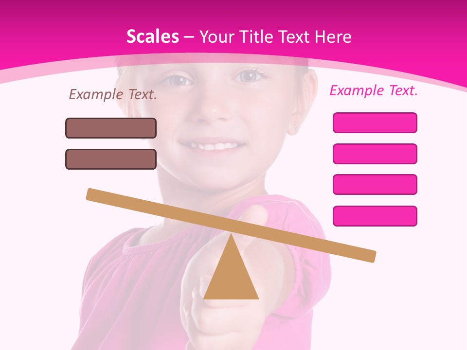 Expression Kid Blond PowerPoint Template