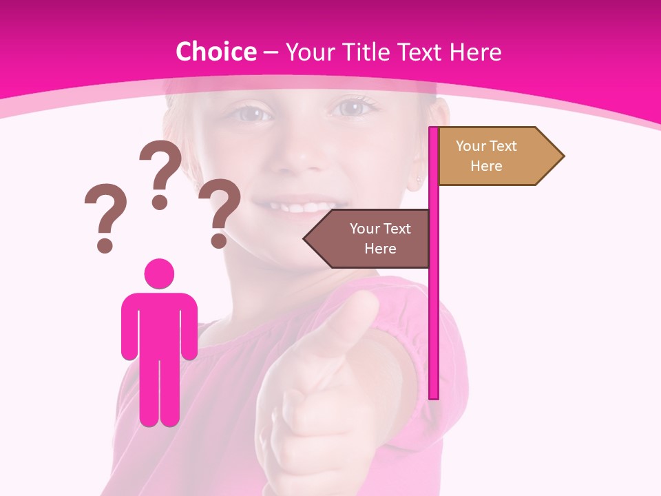 Expression Kid Blond PowerPoint Template