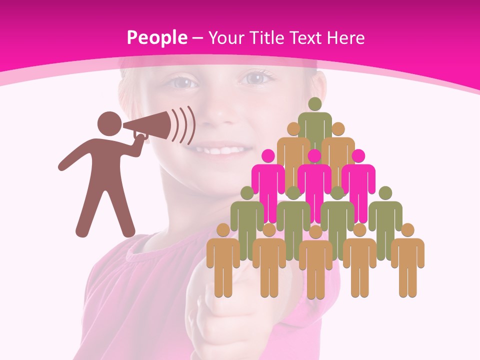 Expression Kid Blond PowerPoint Template