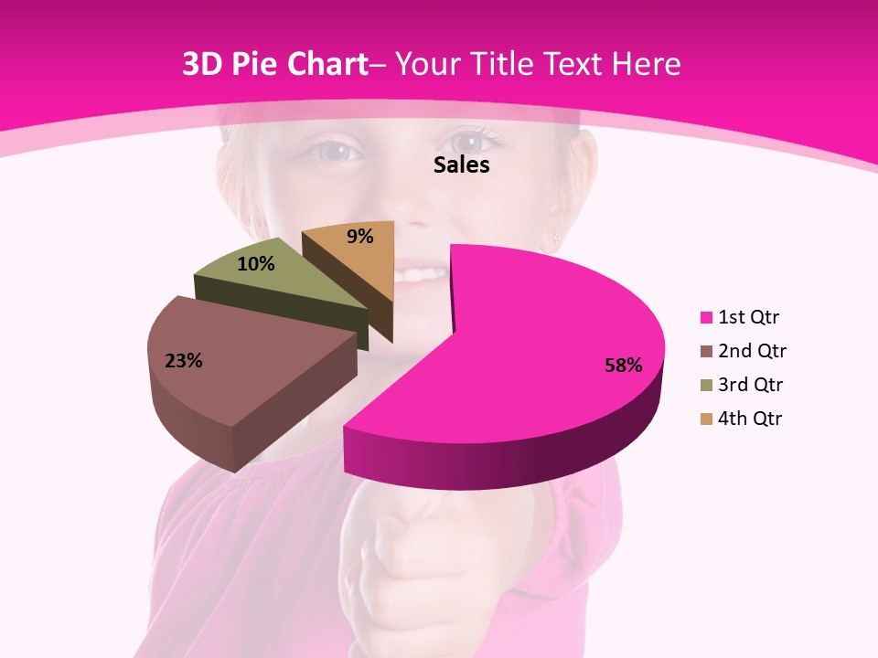 Expression Kid Blond PowerPoint Template