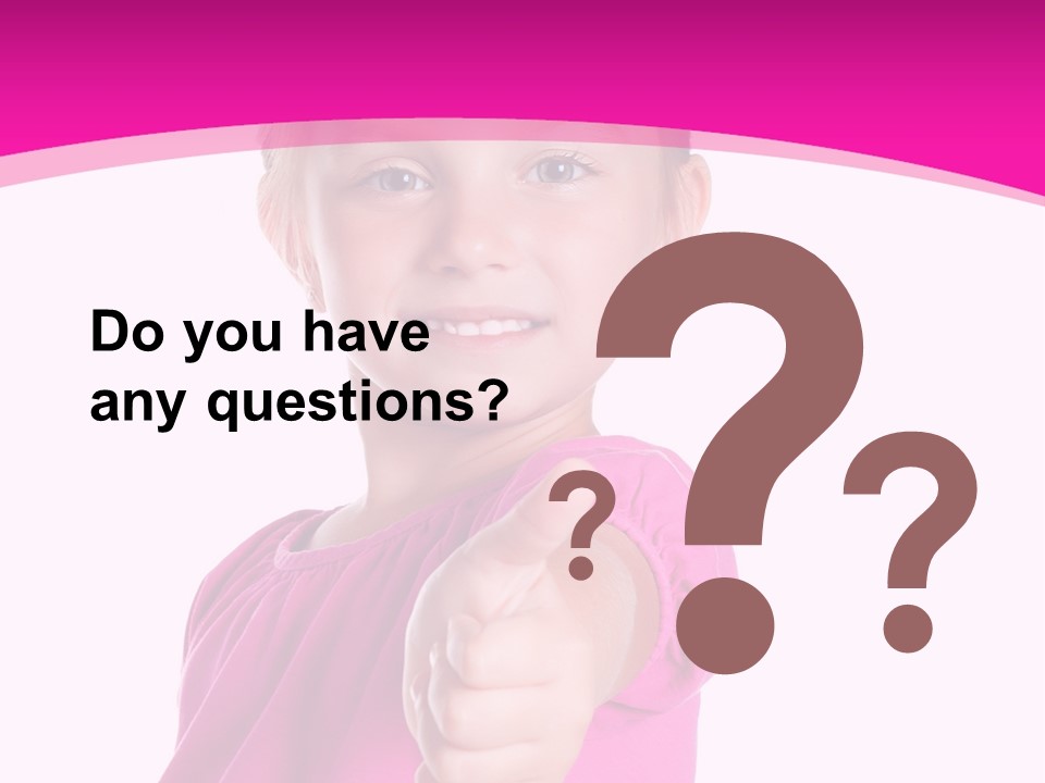 Expression Kid Blond PowerPoint Template