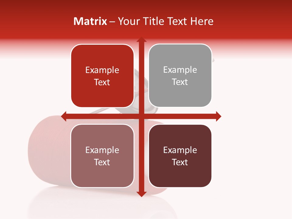 Red Needlecraft Hobby PowerPoint Template