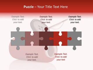 Red Needlecraft Hobby PowerPoint Template