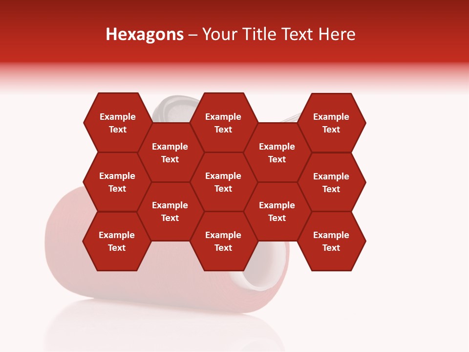 Red Needlecraft Hobby PowerPoint Template