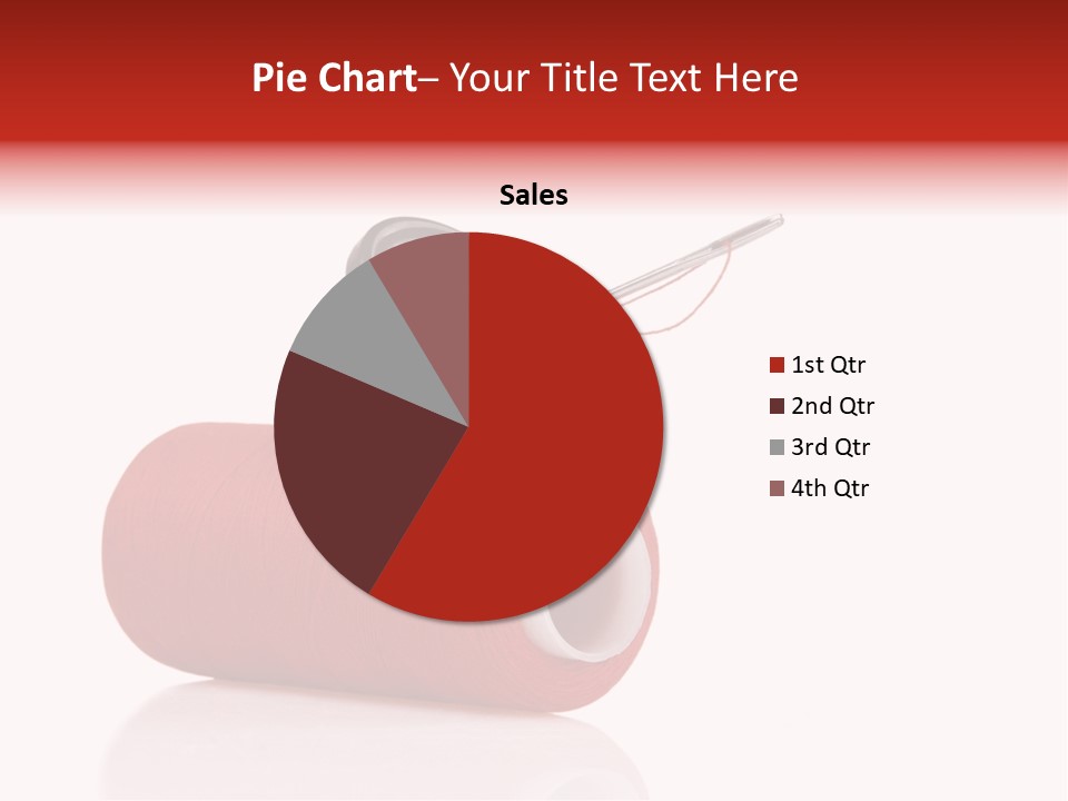 Red Needlecraft Hobby PowerPoint Template