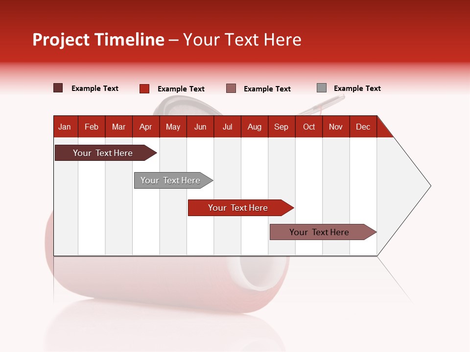 Red Needlecraft Hobby PowerPoint Template