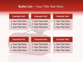 Red Needlecraft Hobby PowerPoint Template