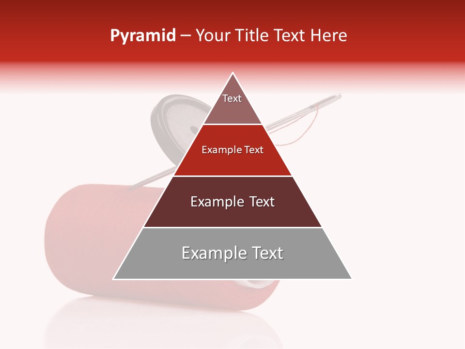 Red Needlecraft Hobby PowerPoint Template