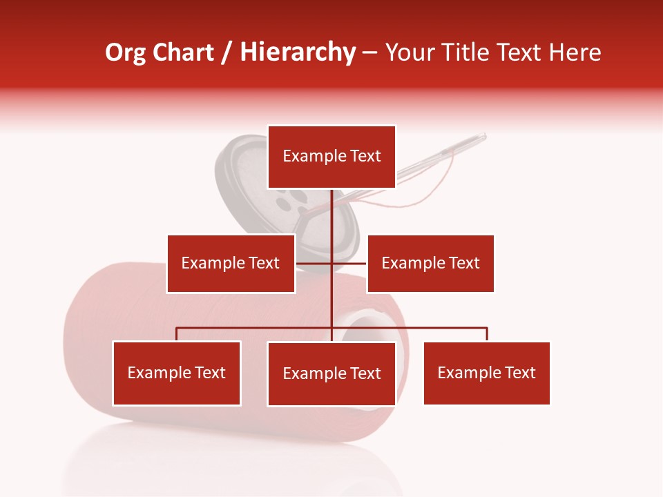 Red Needlecraft Hobby PowerPoint Template