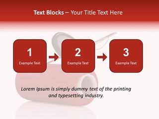 Red Needlecraft Hobby PowerPoint Template