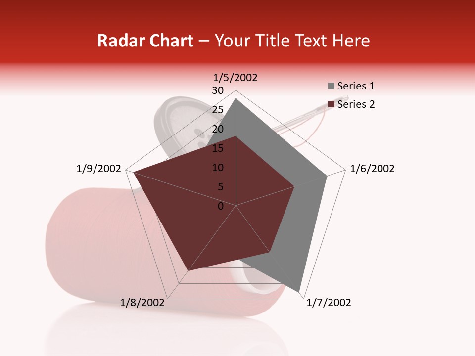 Red Needlecraft Hobby PowerPoint Template