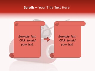 Red Needlecraft Hobby PowerPoint Template