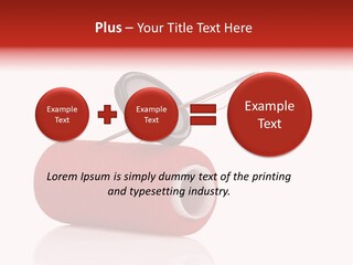 Red Needlecraft Hobby PowerPoint Template
