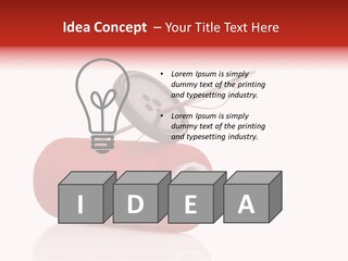 Red Needlecraft Hobby PowerPoint Template