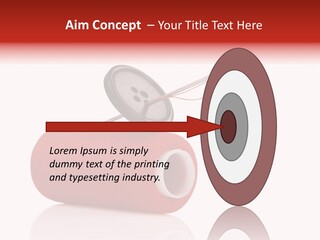 Red Needlecraft Hobby PowerPoint Template