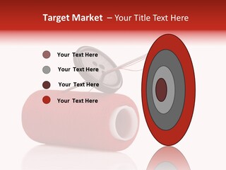 Red Needlecraft Hobby PowerPoint Template