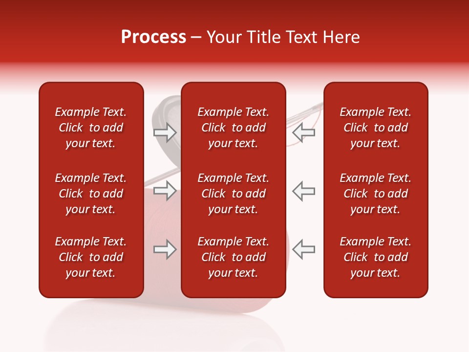 Red Needlecraft Hobby PowerPoint Template