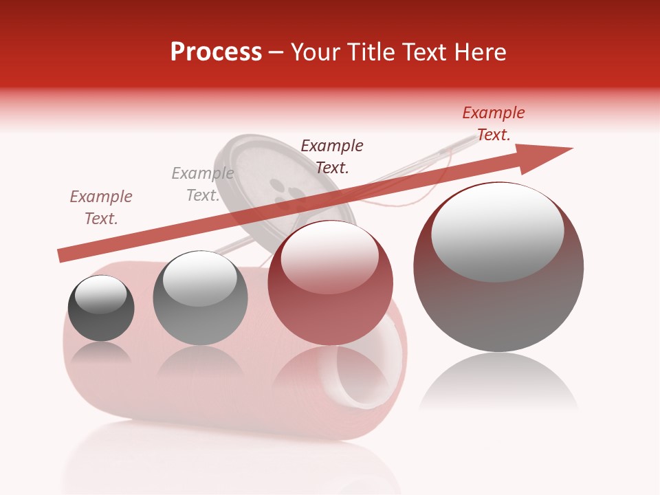 Red Needlecraft Hobby PowerPoint Template