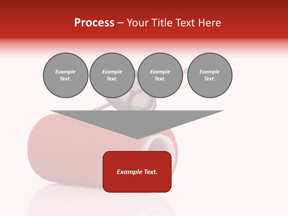 Red Needlecraft Hobby PowerPoint Template
