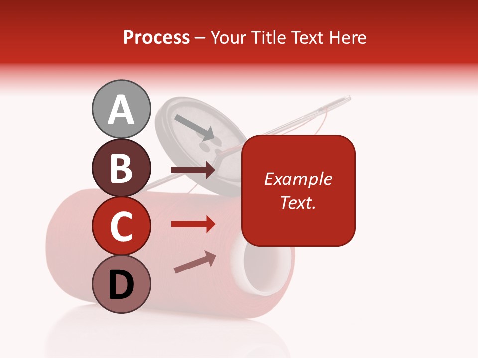 Red Needlecraft Hobby PowerPoint Template