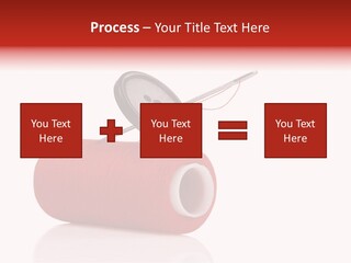 Red Needlecraft Hobby PowerPoint Template