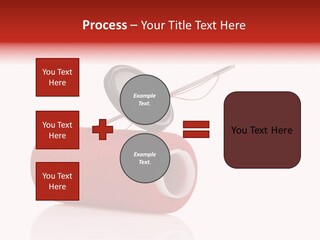 Red Needlecraft Hobby PowerPoint Template