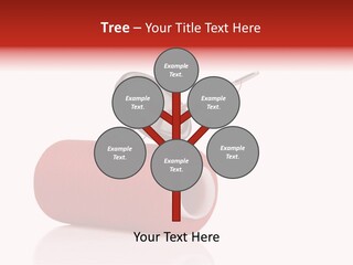Red Needlecraft Hobby PowerPoint Template