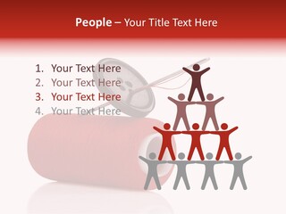 Red Needlecraft Hobby PowerPoint Template