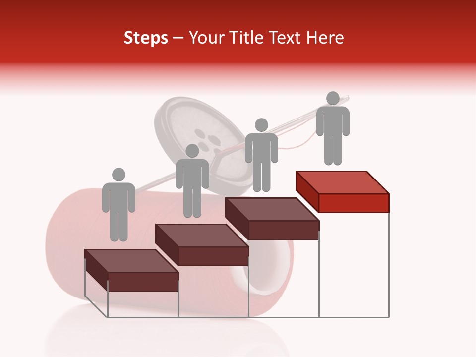 Red Needlecraft Hobby PowerPoint Template