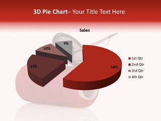 Red Needlecraft Hobby PowerPoint Template