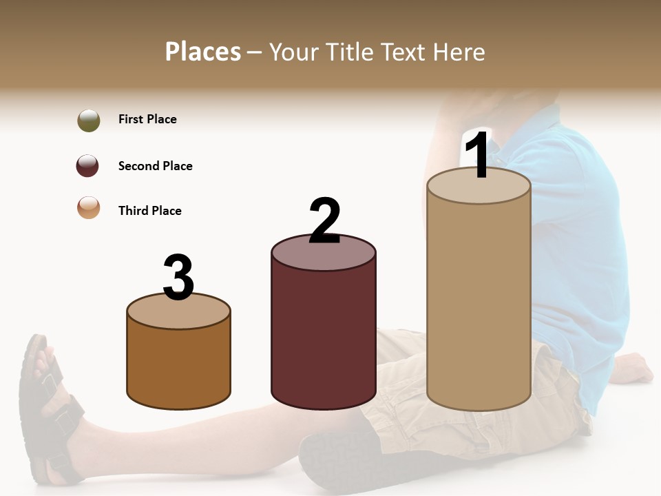 Boy Teen Cell PowerPoint Template