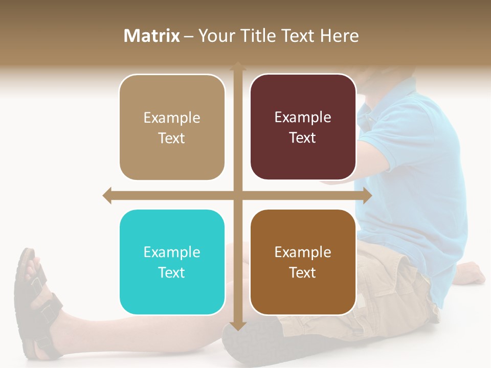 Boy Teen Cell PowerPoint Template