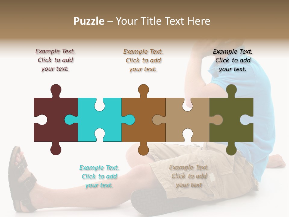 Boy Teen Cell PowerPoint Template