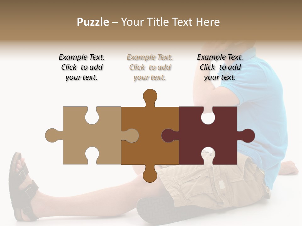 Boy Teen Cell PowerPoint Template