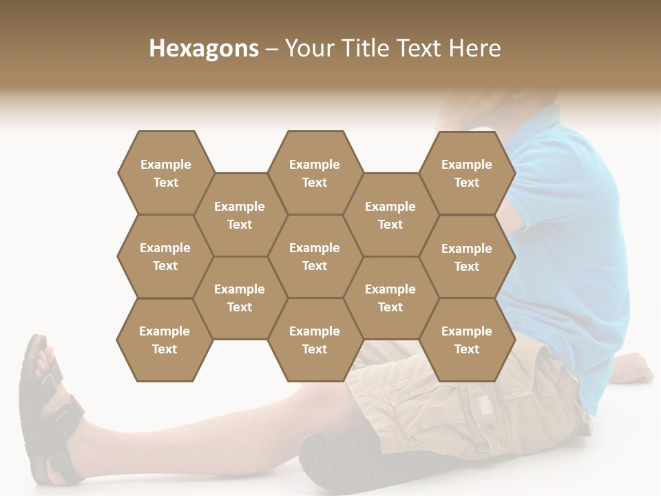 Boy Teen Cell PowerPoint Template