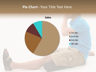 Boy Teen Cell PowerPoint Template