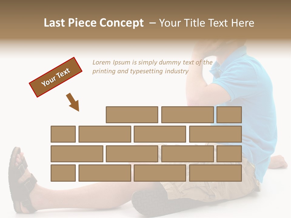 Boy Teen Cell PowerPoint Template