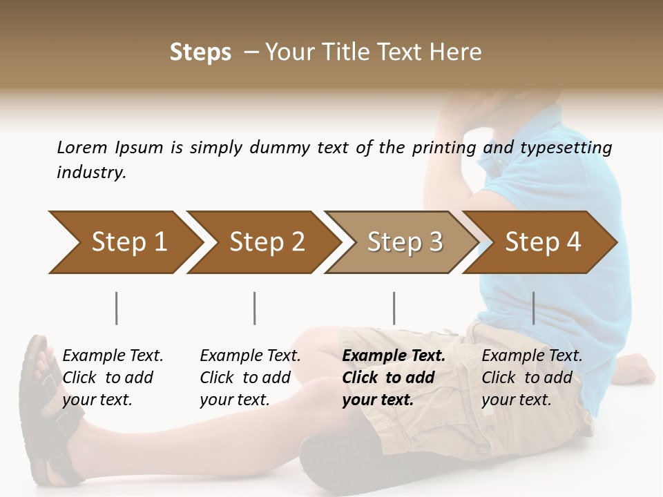 Boy Teen Cell PowerPoint Template