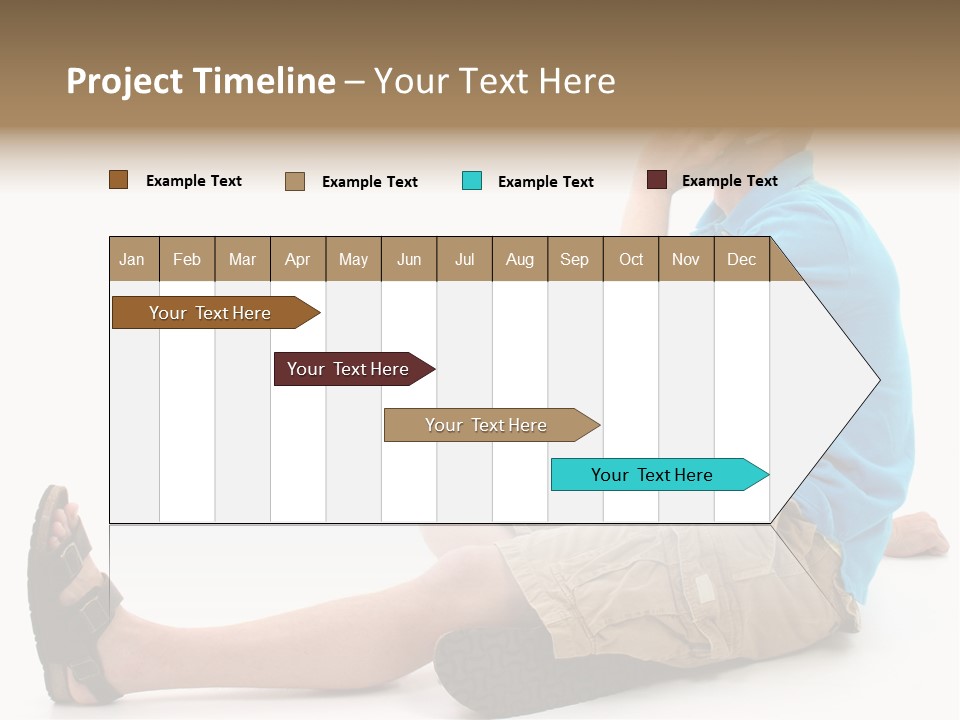Boy Teen Cell PowerPoint Template