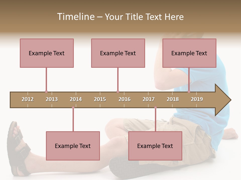 Boy Teen Cell PowerPoint Template