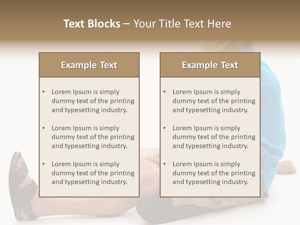 Boy Teen Cell PowerPoint Template