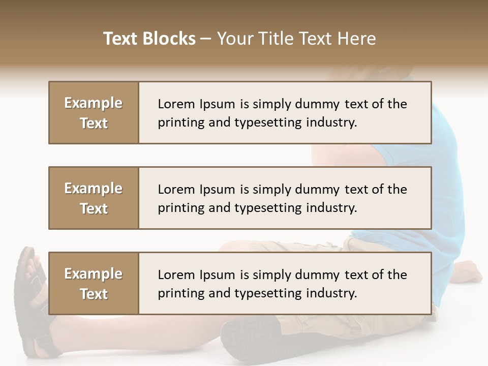 Boy Teen Cell PowerPoint Template